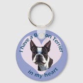 Boston Terrier v3 Sleutelhanger (Voorkant)