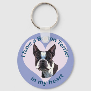 Boston Terrier v3 Sleutelhanger