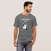 Boston Terrier Vader T-shirt (Voorkant volledig)
