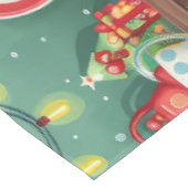 Boston Terrier Vakantie Bakken: Feestelijke Kerstm Tafelkleed (Gekanteld)