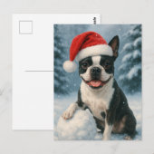 Boston Terrier Vakantie Kaart (Voorkant / Achterkant)