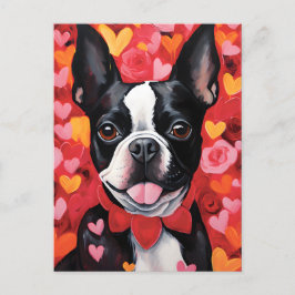 Boston Terrier Valentijnsdag Briefkaart