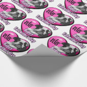 Boston Terrier Valentijnsdag Cadeaupapier (Hoek)