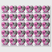 Boston Terrier Valentijnsdag Cadeaupapier (Vlak)