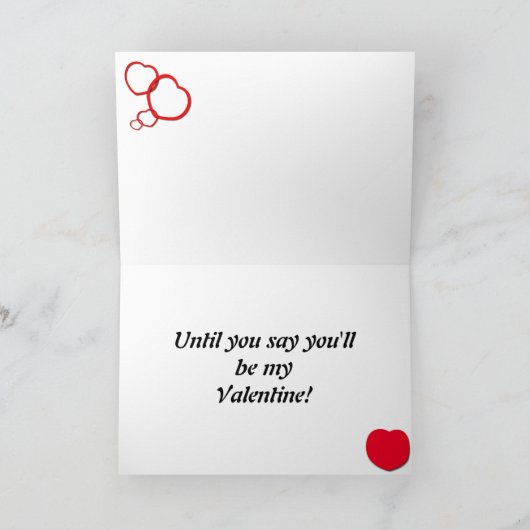 Boston Terrier Valentijnsdag Kaart (Binnen)