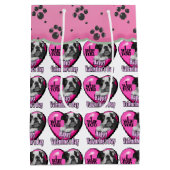 Boston Terrier Valentijnsdag Medium Cadeauzakje (Achterkant)