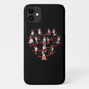 Boston Terrier Valentijnsdag Red Heart Case-Mate iPhone Case