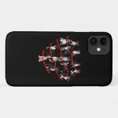 Boston Terrier Valentijnsdag Red Heart Case-Mate iPhone Case (Achterkant (horizontaal))