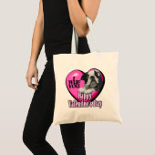 Boston Terrier Valentijnsdag Tote Bag (Voorkant (product))