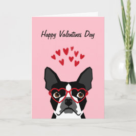 Boston Terrier Valentijnse Love Card Feestdagen Kaart