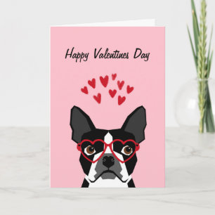 Boston Terrier Valentijnse Love Card Feestdagen Kaart