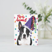 Boston Terrier Verjaardag Kaart (Staand voorkant)