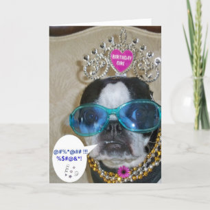 Boston Terrier Verjaardag Kaart
