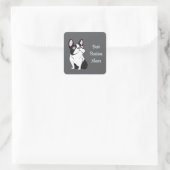 Boston terriër vierkante sticker (Tas)