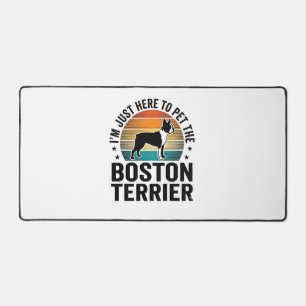 Boston Terrier Vintage Huisdierliefhebber Shirt On Bureaumat