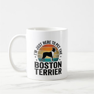 Boston Terrier Vintage Huisdierliefhebber Shirt On Koffiemok