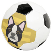 Boston Terrier Voetbal (Drie kwart)