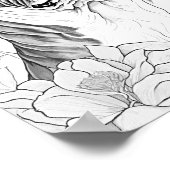 Boston Terrier volwassen kleuren Poster (Hoek)