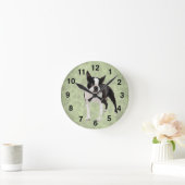 Boston Terrier Wall Clock Ronde Klok (Huis)