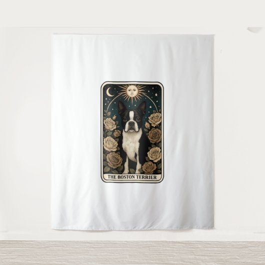 Boston Terrier Wandkleed (Voorkant)