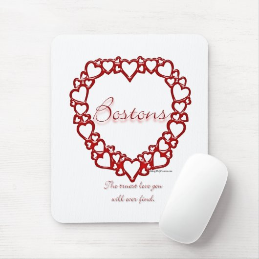 Boston Terrier Ware Liefde Muismat (Met muis)