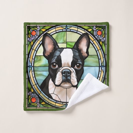 Boston Terrier Washandje (Wasdoekje)