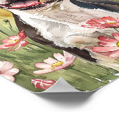 Boston Terrier Waterverf Print Dog Poster (Hoek)