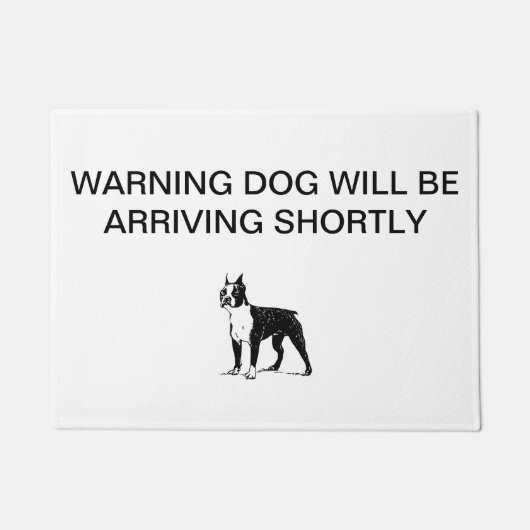 Boston Terrier Welcome Mat (Voorkant)
