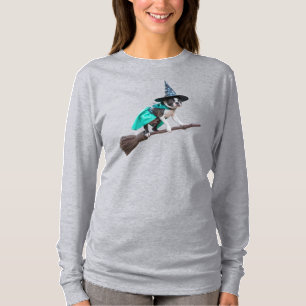 Boston Terrier Witch T-shirt