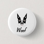 Boston Terrier Wof Button (Voorkant)