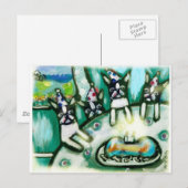 Boston Terrier zomerfeest Briefkaart (Voorkant / Achterkant)