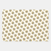 Boston Terrier Zwart-wit schilderij Hondenkunst Inpakpapier Vel (Voorkant 2)