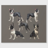 Boston Terriers Cadeaupapier (Vlak)