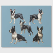 Boston Terriers Cadeaupapier (Vlak)
