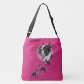 Boston terriërs crossbody tas (Achterkant)