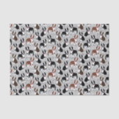 Boston Terriers Cute Puppy Dog Pattern Tissuepapier (Voorkant)