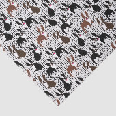 Boston Terriers Cute Puppy Dog Pattern Tissuepapier (Detail)