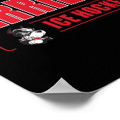 Boston Terriers Icon Script IJshockey - Neutraal B Poster (Hoek)