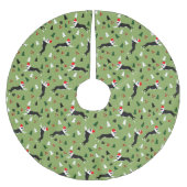 Boston Terriers Kerstkerstkerstkerstkerstfeestdag Kerstboom Rok (Voorkant)