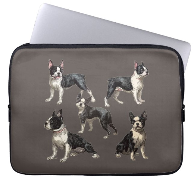 Boston Terriers Laptop Sleeve (Voorkant)