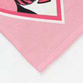 Boston Terriers Love Hearts Pattern Fleece Blanket (Hoek)