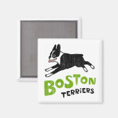Boston Terriers Magneet (Voorkant / Achterkant)