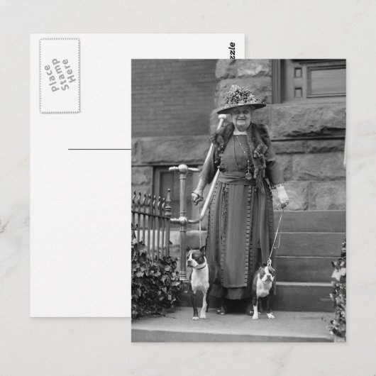 Boston Terriers & Mode van 1920 Briefkaart (Voorkant / Achterkant)