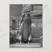 Boston Terriers & Mode van 1920 Briefkaart (Voorkant)