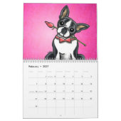 Boston Terriers Off-Leash Art™ Vol 1 Kalender (Feb 2027)