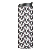 Boston Terriers op Tumbler Thermosbeker (Gedraaid links)