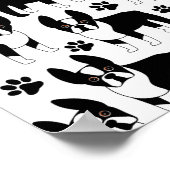Boston Terriers Paw Party Poster (Hoek)