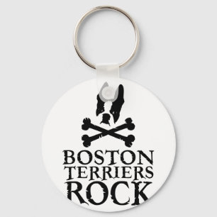Boston Terriers Rock Sleutelhanger
