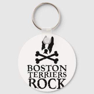 Boston Terriers Rock Sleutelhanger