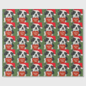 Boston Terriers Santa Cadeaupapier (Vlak)